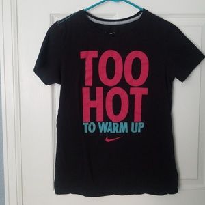Nike Too Hot to Warm Up Fitted T Shirt